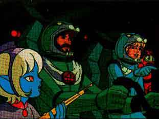 Ulysses, Telemachus and Yumi (who's wondering why the other two have spacesuits and she doesn't)